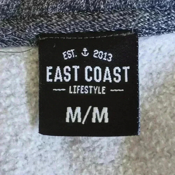 East Coast Lifestyle Women's Full Zip Hoodie Heather Grey - Picture 6 of 10